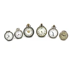 Antique Waltham Elgin Sterling 7-17j 0-6s Ladies Pocket Watch Lot of 6 #WB4511-4