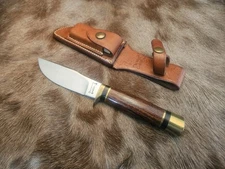 Ralph Bone Knife Lubbock, TX Custom 1978 #14 Model U. Original Sheath, Stone