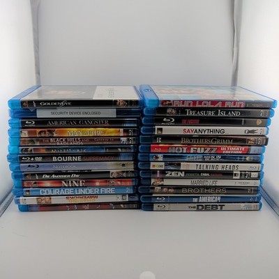 Blu Ray Movies Physical Media Lot Assorted Films Collection Disc Media