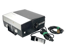 Gaf Rotomatic 737 slide projector, auto focus  zoom, with Da-Lite Screen 52"