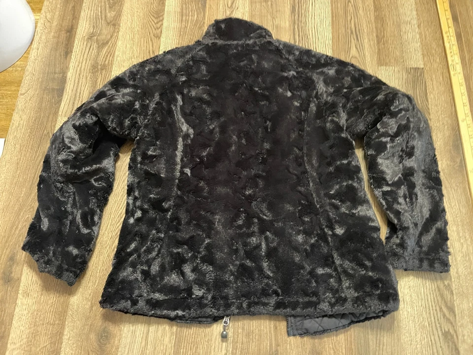 Chaqueta North Face, Para Mujer Talla Grande, Negra, Cremallera Completa, Reversible, Acolchada Foto 3 de 4