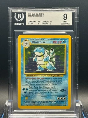 Blastoise Base Set Unlimited Holo #2 - 1999 Pokemon - BGS 9 MINT 💫 - Image 1 of 4