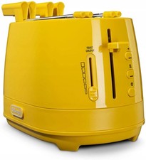 De Longhi CTLAP2203 Toaster mit Zange, 550 W. 550 W, gelb