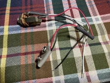 Genuine NOS EMG Battery Clip & Switchcraft Output Jack for Guitar/Bass, Soldered