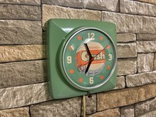 VTG 50s GE ORANGE CRUSH SODA-OLD COKE ADVERTISING DINER KITCHEN WALL CLOCK SIGN