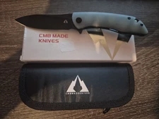 BLAZE CMB-06T G10 D2 STONE WASH BLACK BLADE