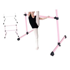 4FT Pink Ballet Barre With Adjustable Range Of 6.7-46 Inches For Dance Practice