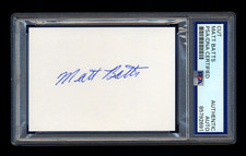 MATT BATTS SIGNED MINT CUT PSA/DNA AUTOGRAPHED BOSTON RED SOX DETROIT TIGERS