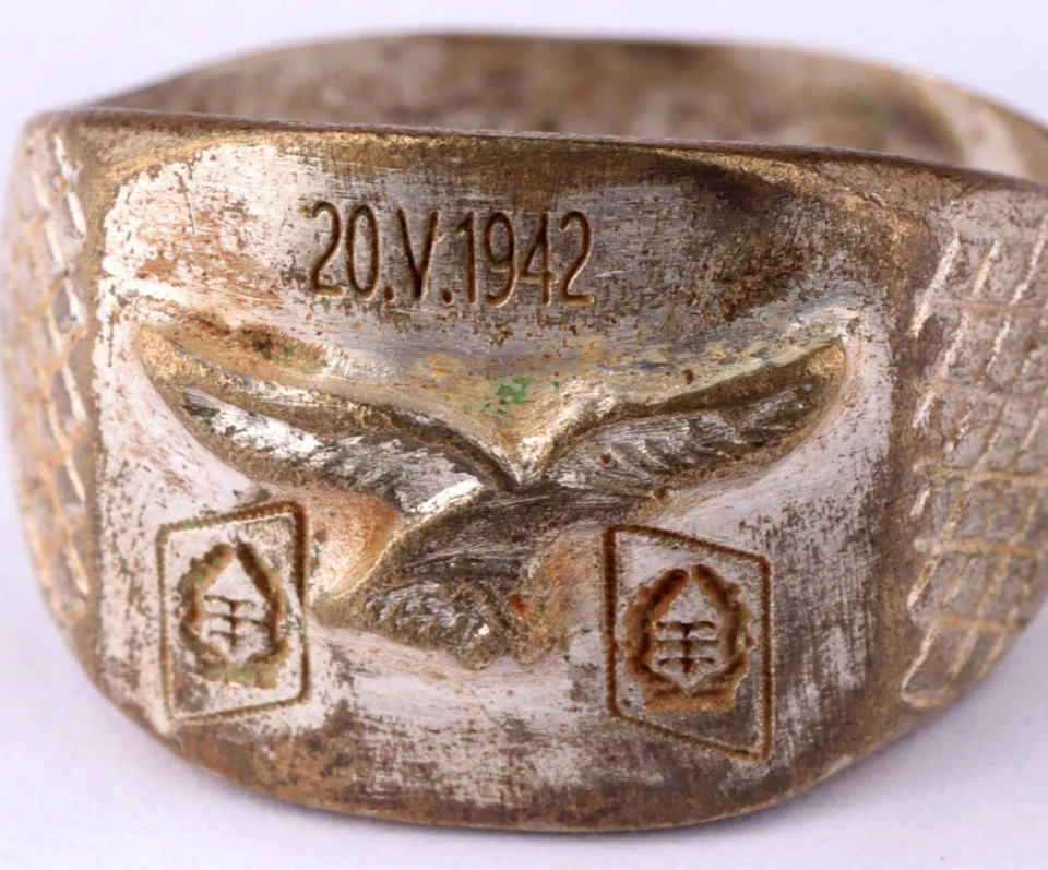 20.V.1942 Luftwaffe WW2 German ring WWII Germany Army Wehrmacht eagle force - Image 3 of 4