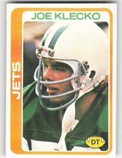 Joe Klecko, 1978 Topps, #287, New York Jets, RC