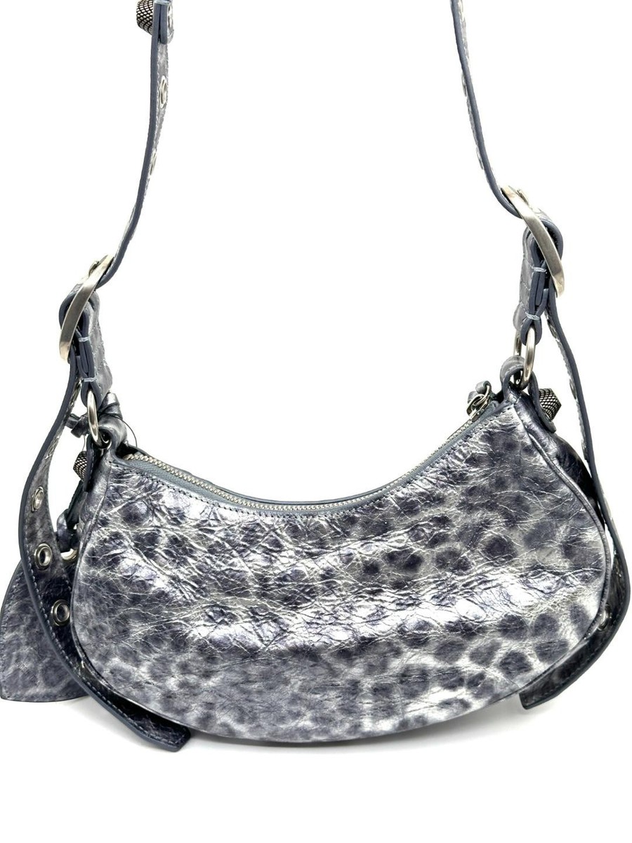ショルダーバッグ・ポシェット BALENCIAGA LE CAGOLE XS SHOULDER BAG LLIZED LEOPARD Balenciaga LE CAGOLE XS Metallic Leopard Stud Shoulder