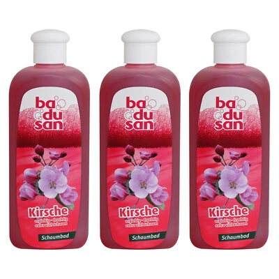 3er Pack Badusan Badezusatz Schaumbad Kirsche 3 x 500 ml