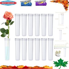 Spill-Proof Clear Floral Water Tubes - 20 PC Set for Beautiful Flower Displays