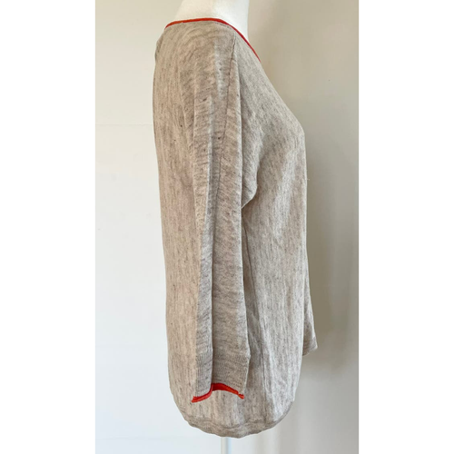 Joie 100% Linen Sweater 3/4 Sleeve Size XS (spring layering lightweight) - Picture 3 of 5