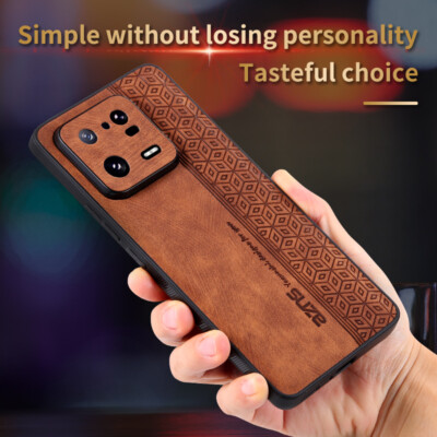 For Xiaomi 13 / 13 Pro, Luxury Shockproof Business Retro Leather Soft Case Cover