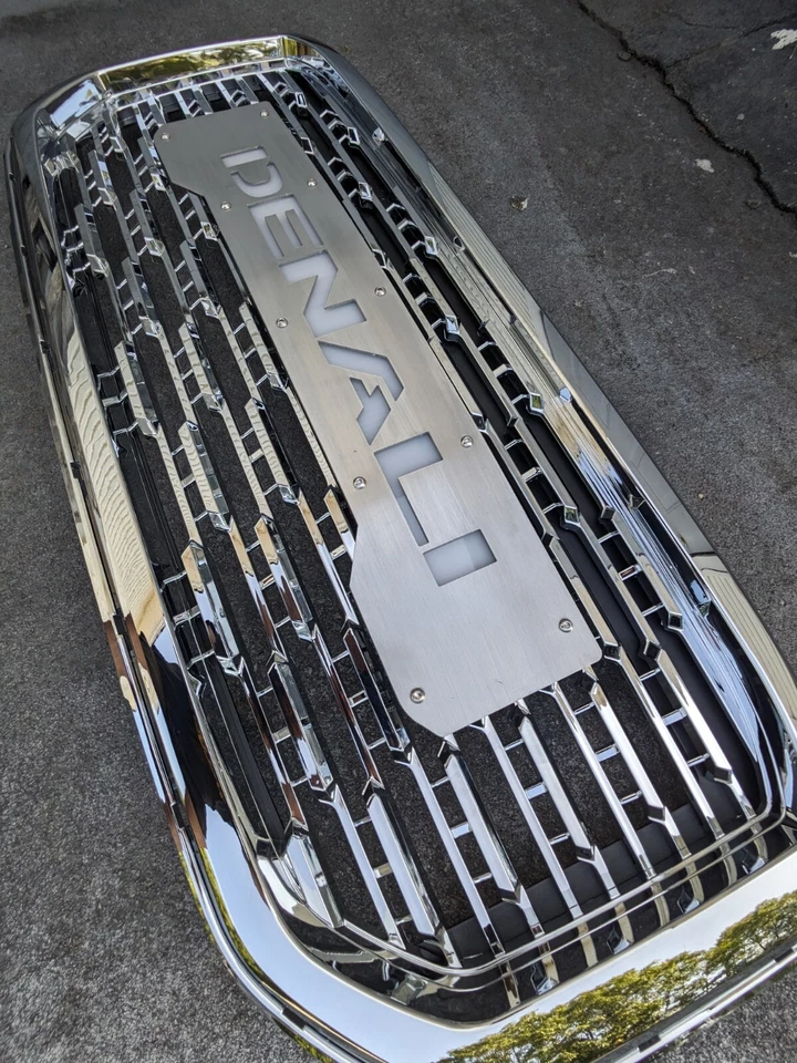 GMC Yukon Denali 2015-20 cromo personalizado blanco LED retroiluminado letra reemplazo completo Foto 4 de 4