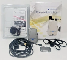 Williams Sound PKT D1 Wired Headphones - Silver UNTESTED