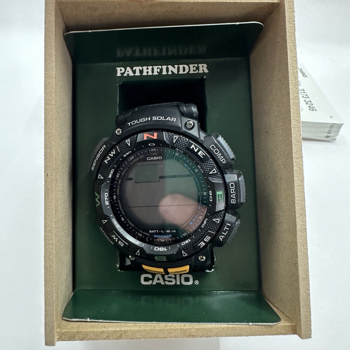 Casio Pathfinder 3173 3246 Solar Powered PAG-240 Sport Wrist Watch Manual  Papers
