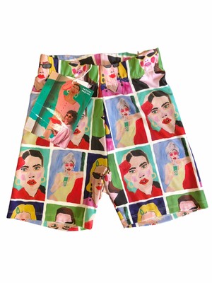 NEW Natacha Paschal Limited Edition H&M High Waist Bike Shorts Size Small