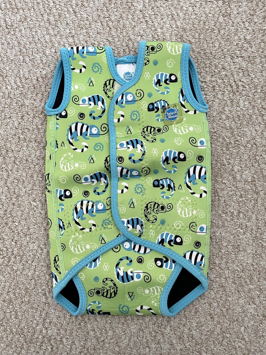 Baby Boys Small 0-6 Months Splash About Swim Wrap Vest Green