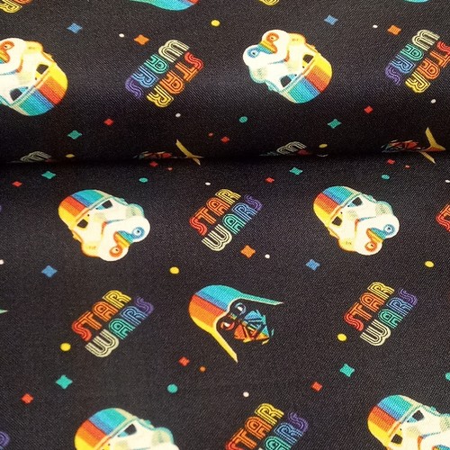 25 Star Wars Cotton Fabrics Darth Vader Mandalorian Baby Yoda PER METRE - Picture 19 of 178