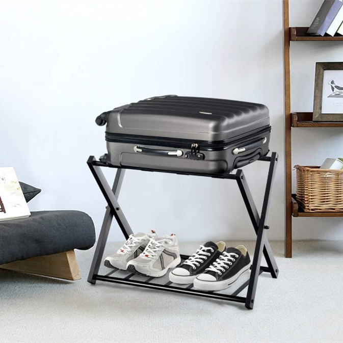 Kofferständer Kofferablage Hotel Kofferbock Gepäckablage klappbar bambus Neu