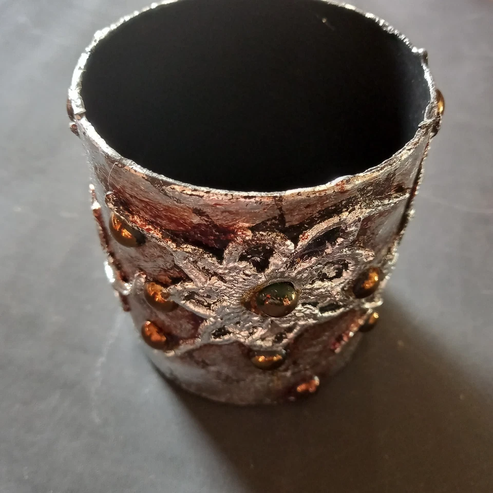 joyería mujer pulsera sólida brazalete marca lujo hoja flores originales plata oro Foto 2 de 4