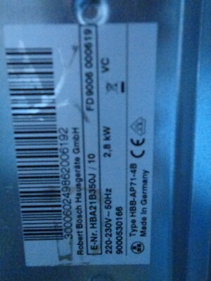 Bosch Type HBB-AP71-4 B, Ringheizkörper 1600 Watt,Ego ,9000387351