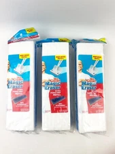 3 Pack Mr. Clean Magic Eraser Extra Power Mop Refill Head Blue White