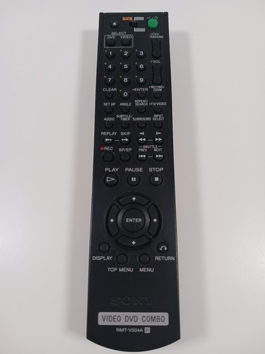 Sony Video DVD Combo Player Pilot zdalnego sterowania RMT-V504A - przetestowany, działa