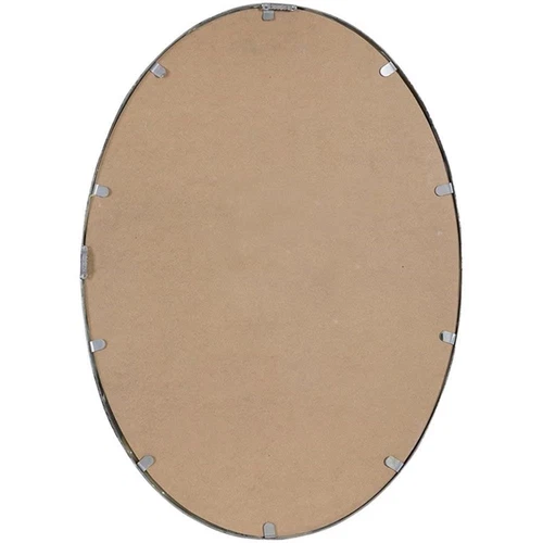 Uttermost Annadel Oval Metal and MDF Wood Wall Mirror in Nickel - Picture 4 of 6