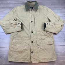 Vtg GAP Canvas Barn Chore Coat Men’s Medium Beige Brown Rustic Rancher Field