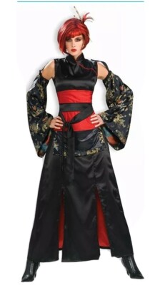 Adult Dragon Mistress Asian Martial Arts Costume Standard one size Halloween