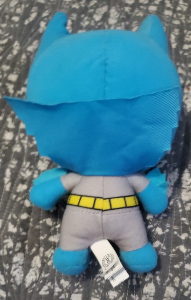 Juguete de peluche Batman DC Comics 11" azul cabeza grande fábrica Foto 3 de 4