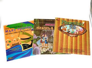 Walt-Disney-Lot-of-Mary-Poppins-Hansel-amp-Gretel-Pinocchio-Vinyl-LP-Records