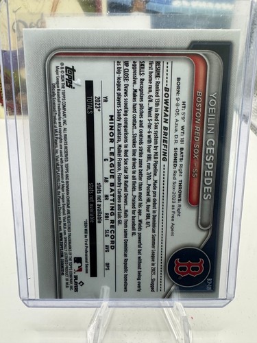 2024 Bowman - Chrome Prospects Yoeilin Cespedes #BCP-139 Lunar Glow Refractor - Picture 2 of 2