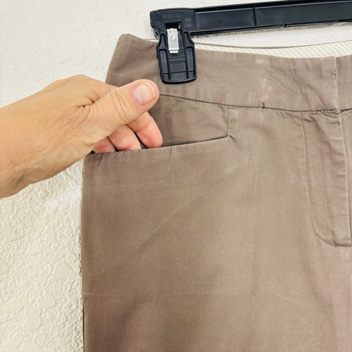 Chicos Pants Womens O Reg /US 4 Chino Straight Leg Cotton Stretch Twill Pockets - Picture 2 of 7