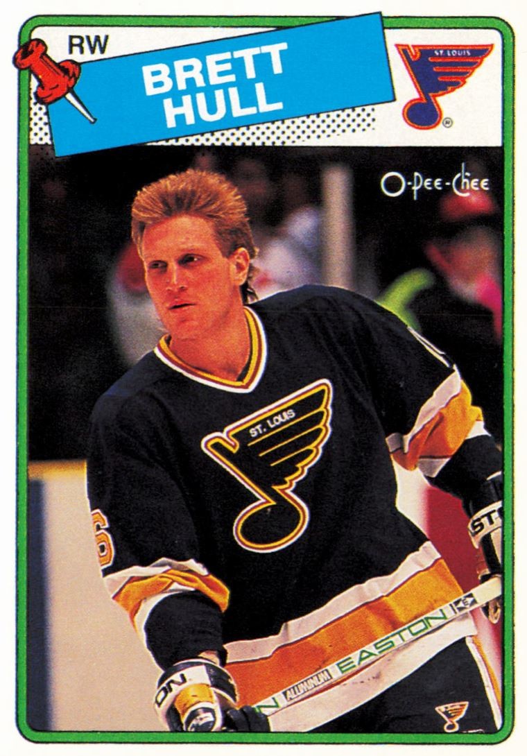 1992-93 O-Pee-Chee Brett Hull St. Louis Blues #124