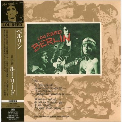 Berlin Lou Reed Japanese CD album (CDLP) BVCM-37727 BMG 2008