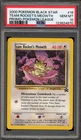 Pokemon Team Rocket's Meowth Pokemon League Black Star Promo #18 PSA 10 Gem Mint