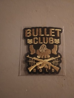 New Sealed Wrestling Bullet Club Gold Metallic Patch WWE AEW NJPW WCW ROH