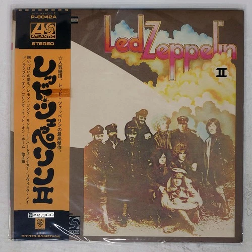 LED ZEPPELIN II ATLANTIC P8042A Japan OBI VINYL LP
