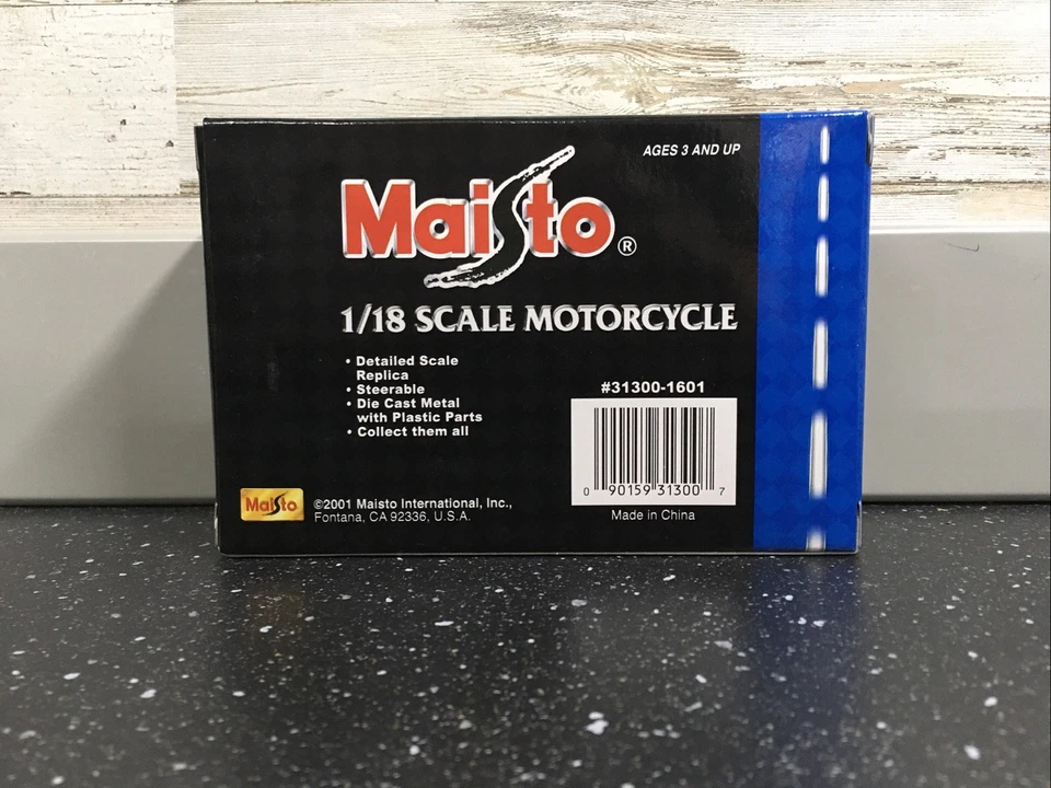 Maisto Road & Track BMW F650GS dual sport yellow 2001 Rare HTF - Image 3 of 3