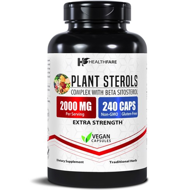 #ad Plant Sterols 2000mg 240 Count Maximum Strength Beta Sitosterol by Healthfare $19.99