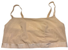 Joyspun Bralette Women XXL Beige Wireless Unlined Double Layer Mesh Pullover