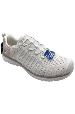 Skechers Virtue Vegan Washable Knit Bungee Sneakers Lucent White Rose