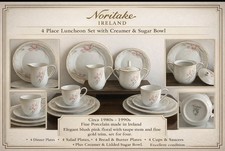 Noritake Ireland SONATA -Stylized IRIS Lunche...