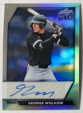 2026 Leaf Metal George Wolkow Auto Rookie Silver Prism Chicago White Sox #2/10