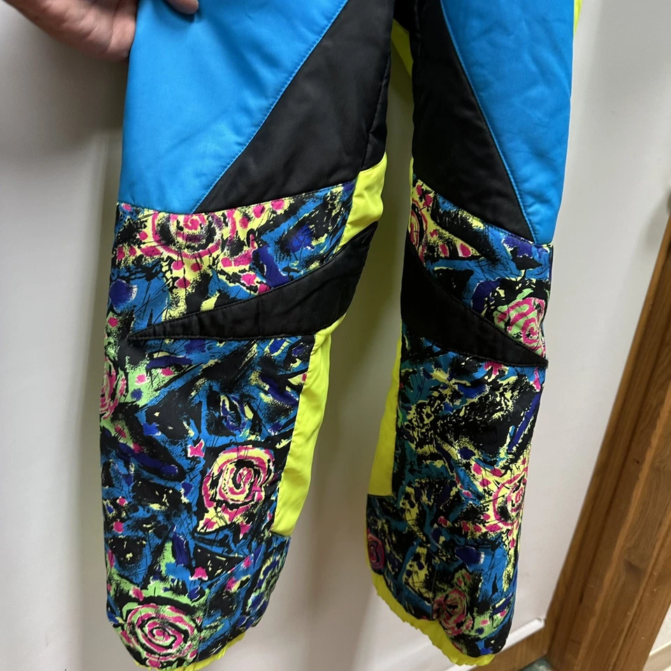 Obermeyer One Piece Traje de Nieve Esquí Babero de Nieve Retro De Colección 1980 Juniors Adulto Unisex Foto 4 de 4