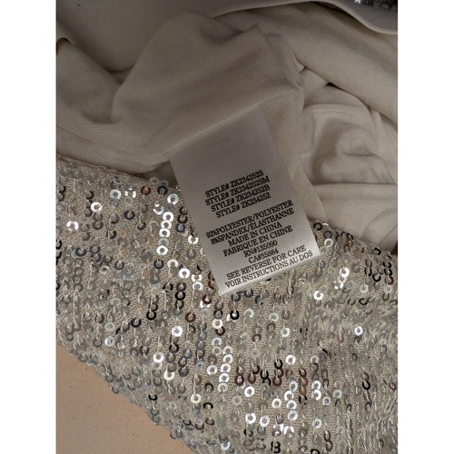Z Supply Saturn Sequin Straight Pencil Midi Skirt Cocktail Party Silver Large - Bild 2 von 5
